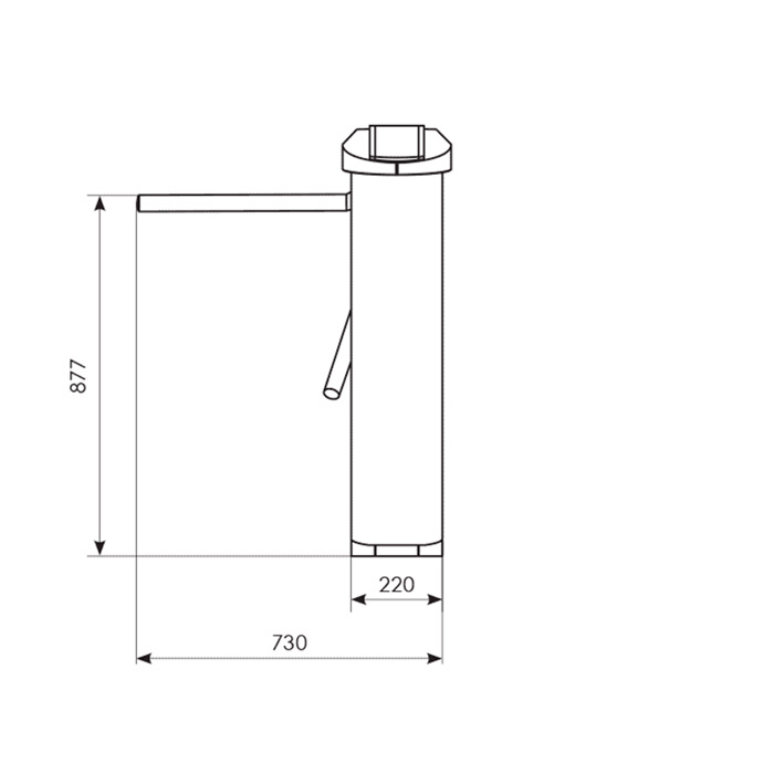Турнікет-трипод Lot Calisto BG сталь полірована нержавіюча